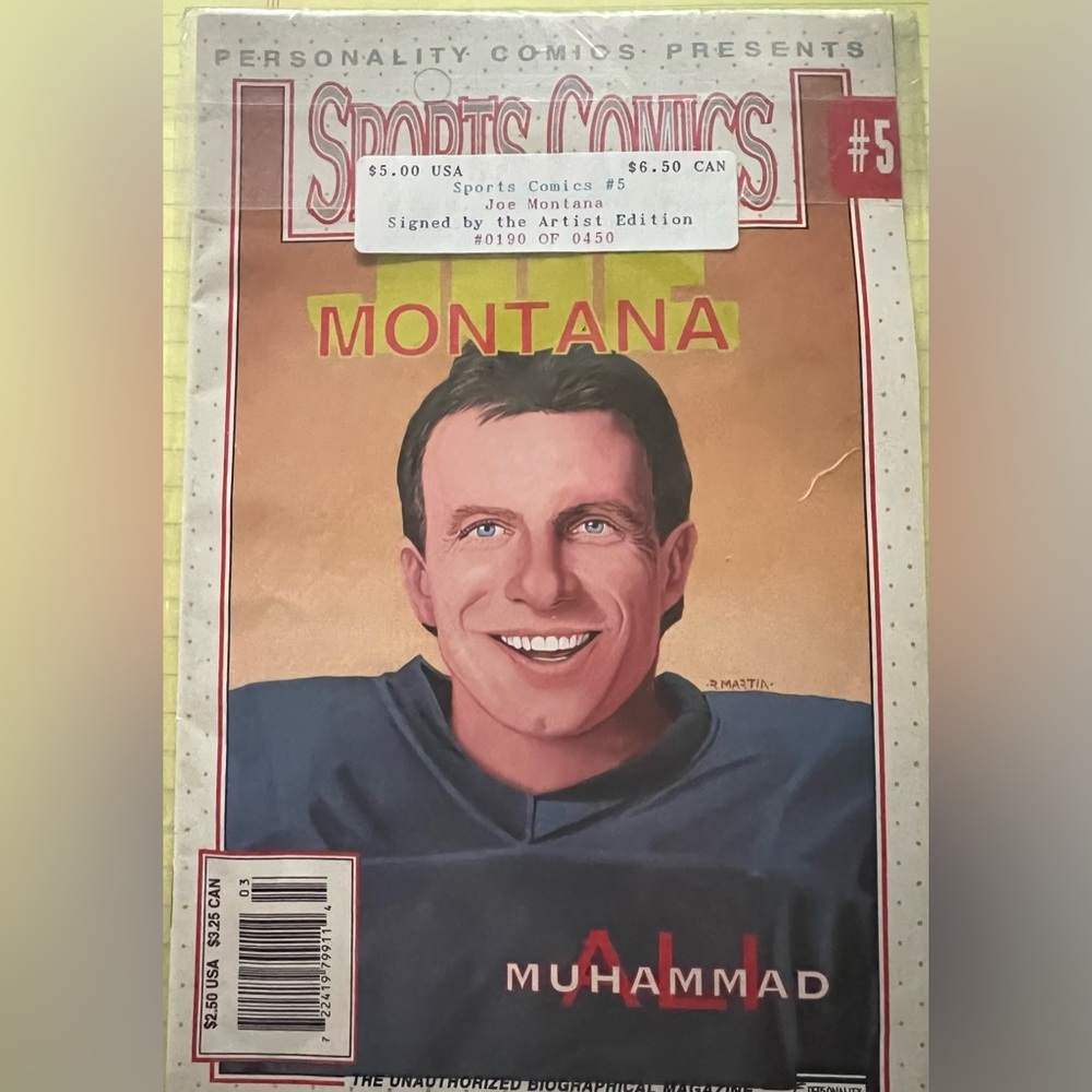 NWT Sports Comics #5 Joe Montana